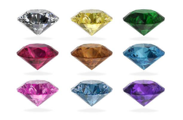 钻石彩色套装-股票形象图片下载