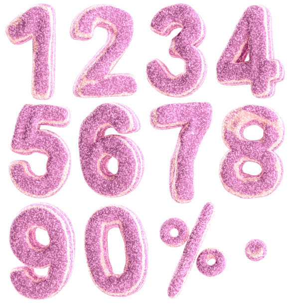 糖果式的数字图片下载