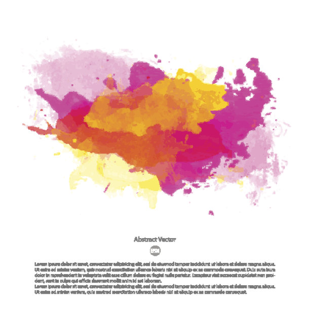 向量水彩模板图片下载