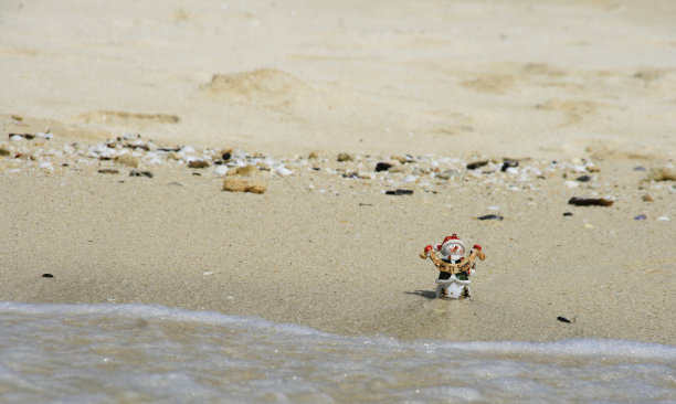 让它在海滩上下雪图片下载