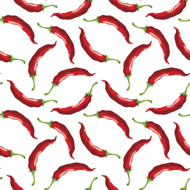 与红辣椒无缝图案图片下载