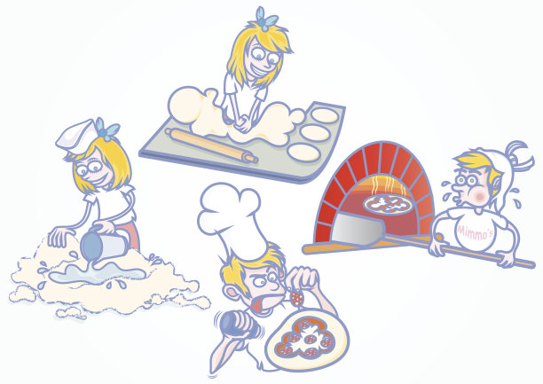 孩子做匹萨图片下载