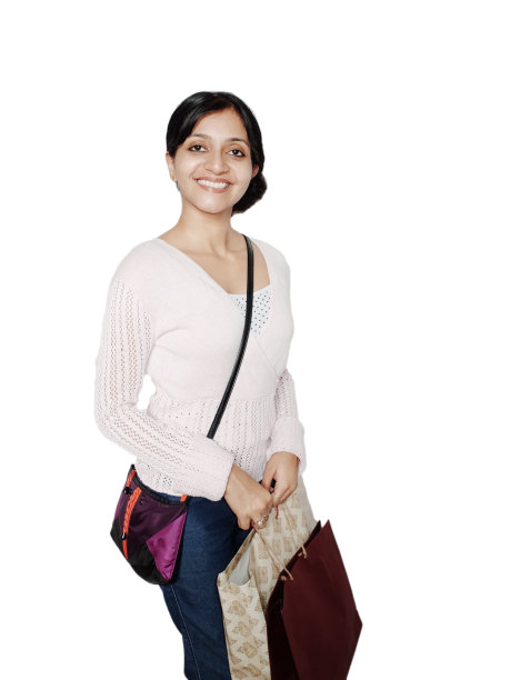 漂亮女人去购物。图片下载