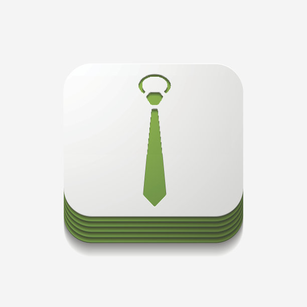 方形按钮:领带图片下载