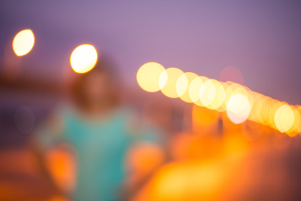 散景的灯光背景。图片下载