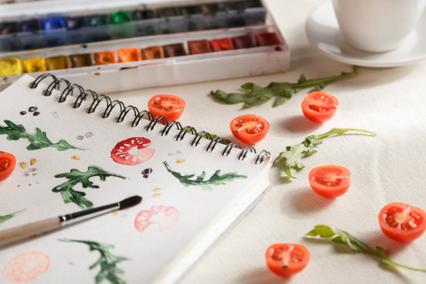 圣女果和芝麻菜图片下载