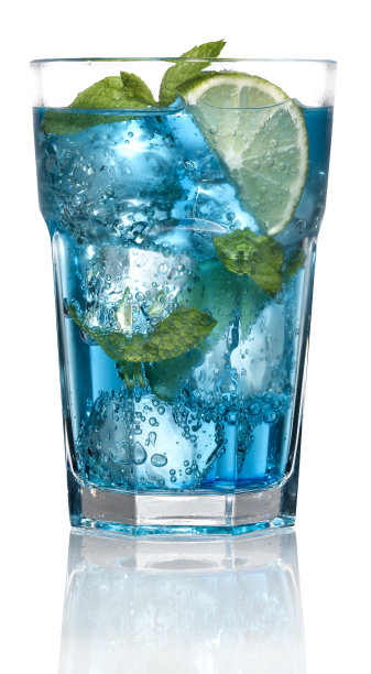 蓝色的鸡尾酒图片下载