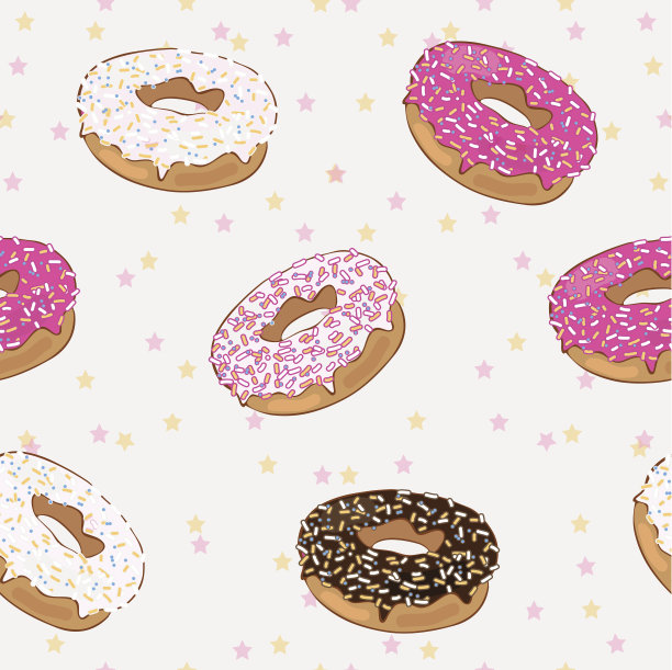 模式和甜甜圈图片下载