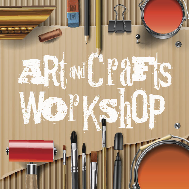 艺术和工艺模板与艺术家工具素材图片