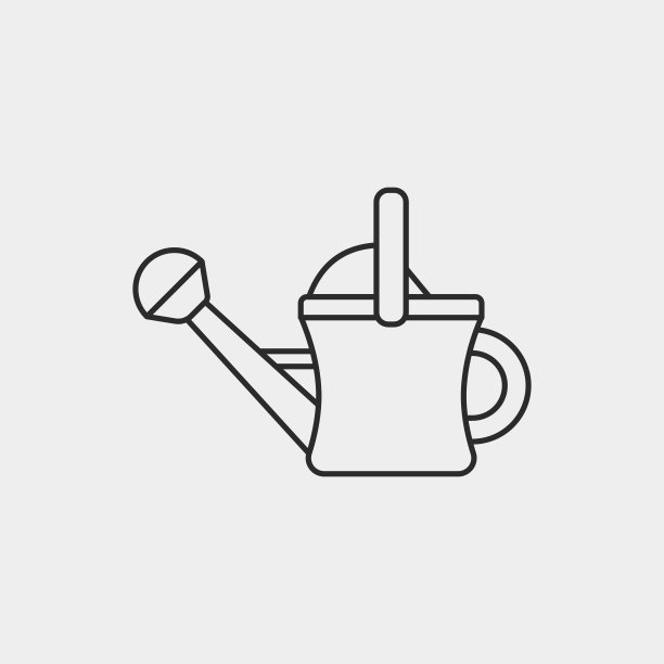 植物浇水线图标图片下载