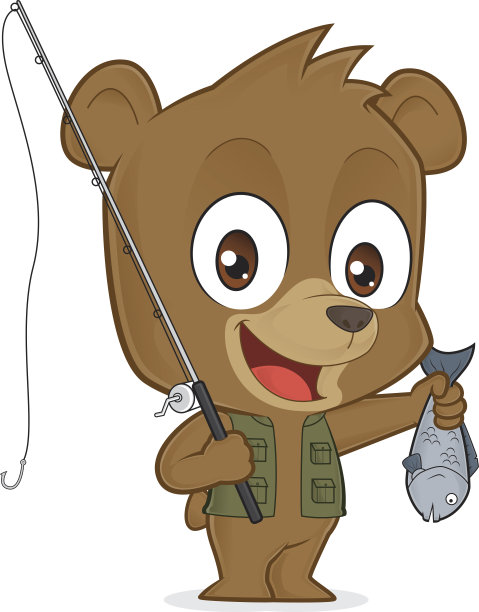 熊的渔夫图片下载