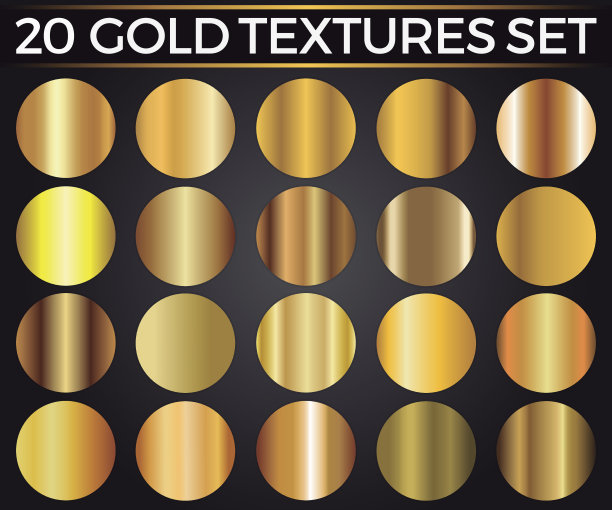 黄金梯度向量集，黄金方块集合，纹理组图片下载