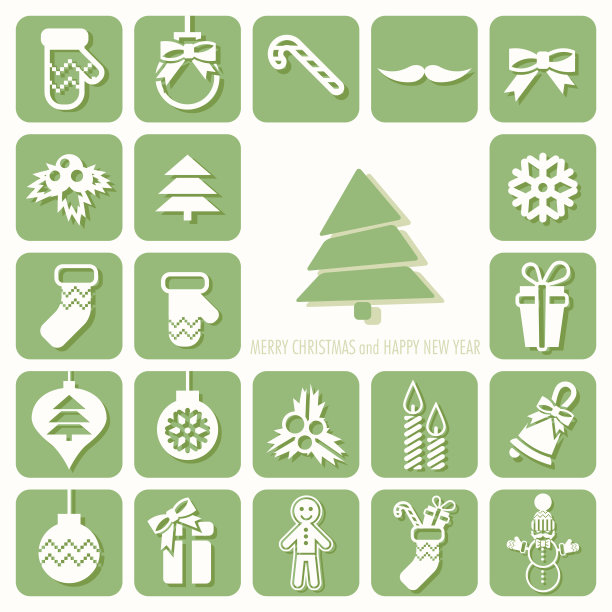 圣诞节图标设置图片下载