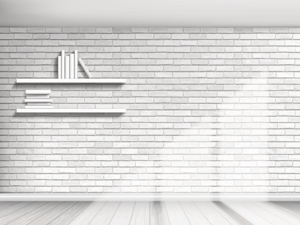 白色砖墙背景图片下载