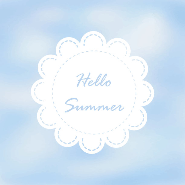 浅蓝色调，复古风格，隔绝夏日图片下载