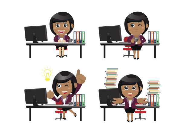 商人坐在他的桌子前图片下载