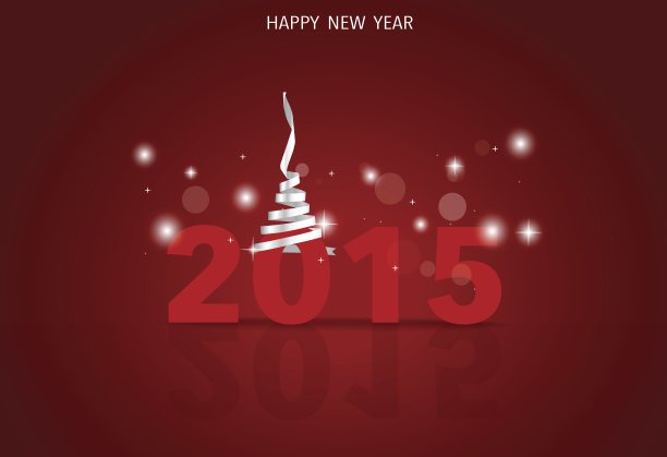 2015年新年快乐。矢量插图。图片下载