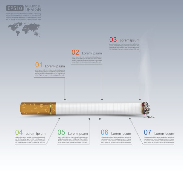 infographics vector,香烟图片下载