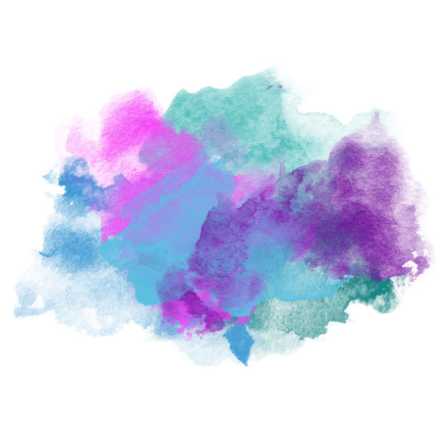 设计美丽水彩飞溅各种装饰。图片下载