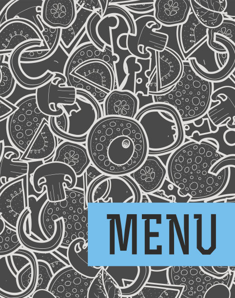 披萨的设计背景涂鸦图片下载