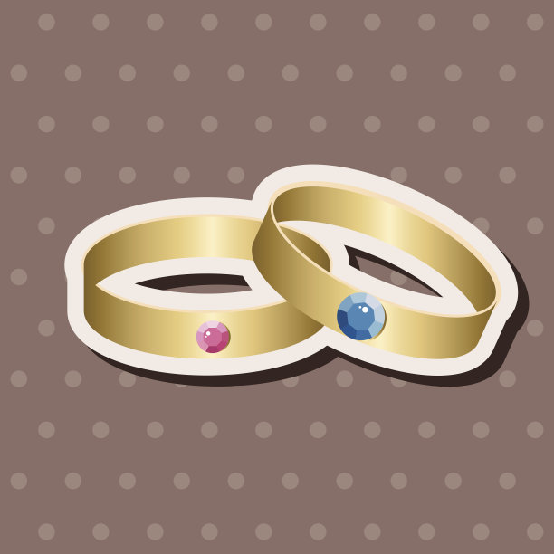 钻石戒指主题元素图片下载