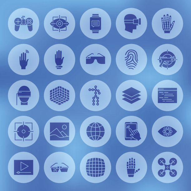 增强现实实心圆图标图片下载