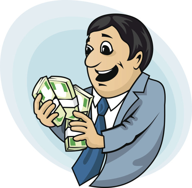 商人用金钱图片下载