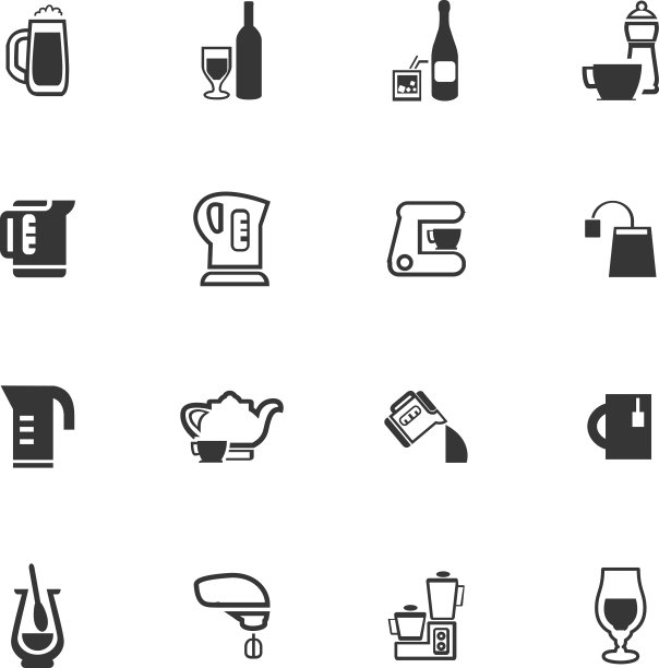 用户界面设计的矢量图标图片下载