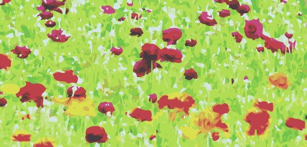 红色、黄色和绿色的自然抽象背景图片下载