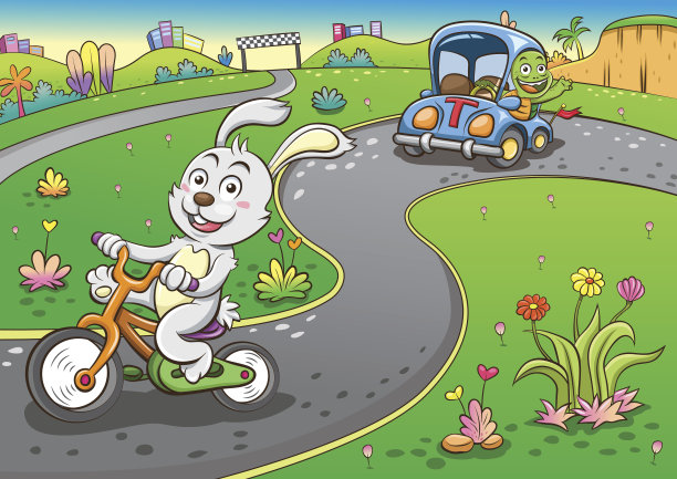 兔子和乌龟图片下载