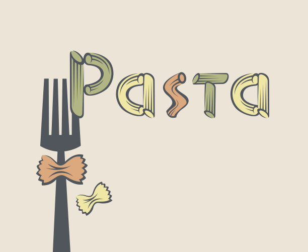 叉与意大利面图片下载