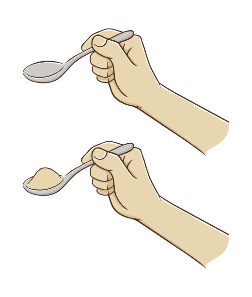 手里握着一勺糖图片下载