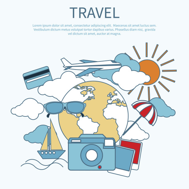 乘飞机国际旅行图片下载