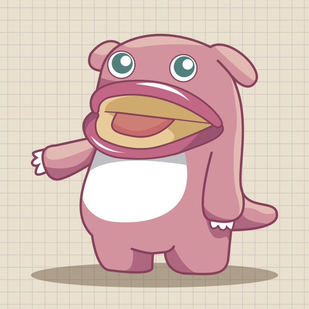 奇异的怪物主题元素图片下载