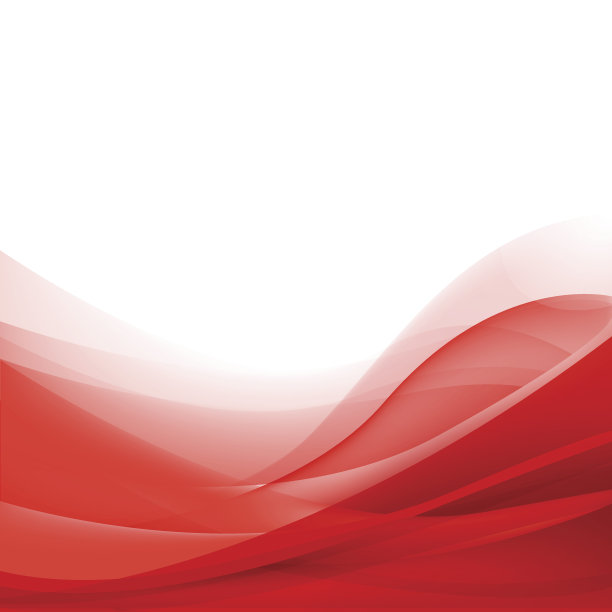 矢量抽象红色波浪背景，壁纸素材图片