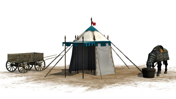 马的中世纪场景图片下载