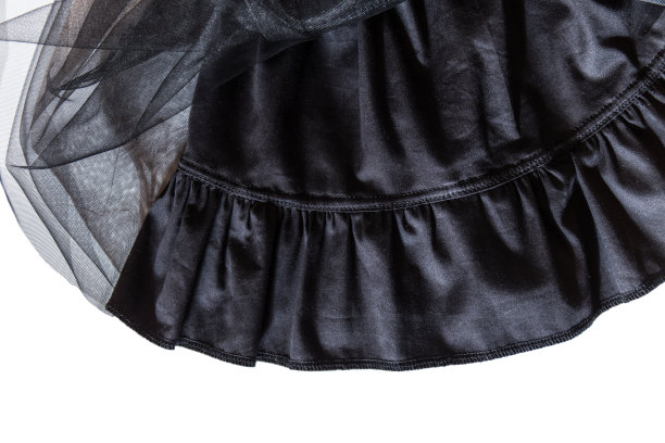 部分黑色短裙孤立图片下载