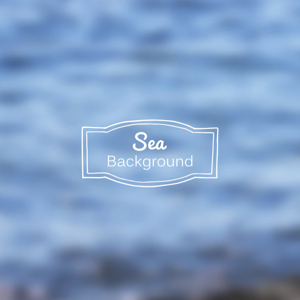向量模糊的自然海蓝色背景图片下载
