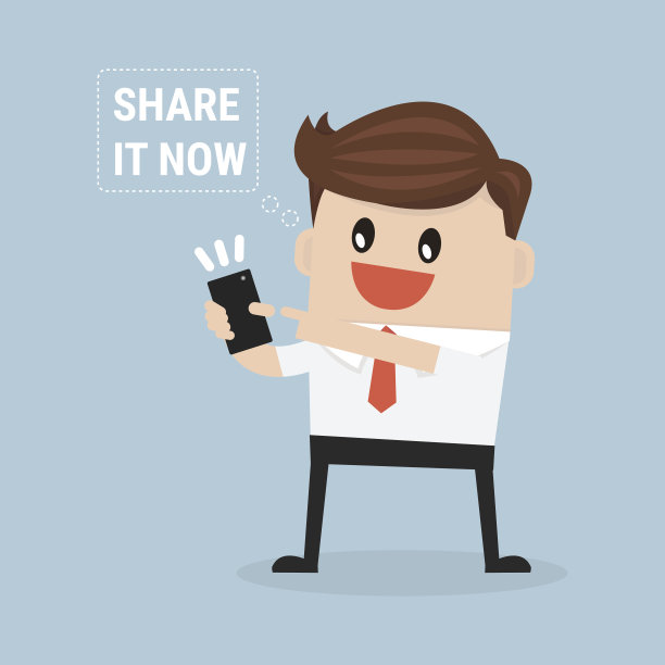 商人用智能手机，分享理念图片下载