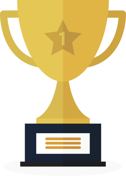 矢量奖杯平坦图标杯素材图片