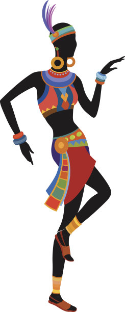 民族舞蹈非洲妇女图片下载
