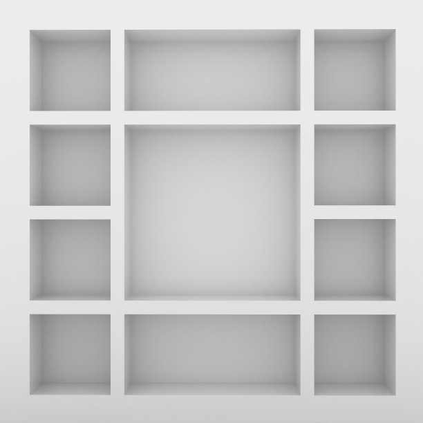 空荡荡的书架图片下载