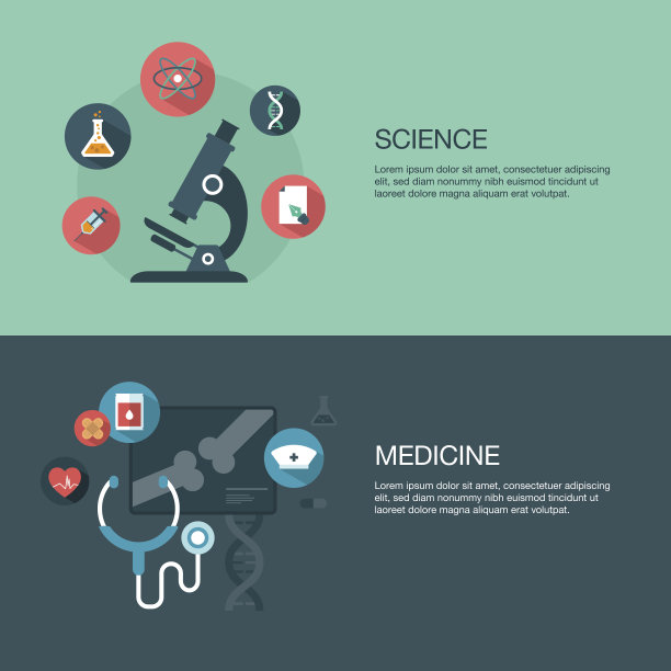 媒介科学和医学横幅图片下载