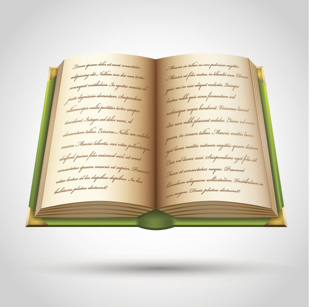 开放的老书图片下载