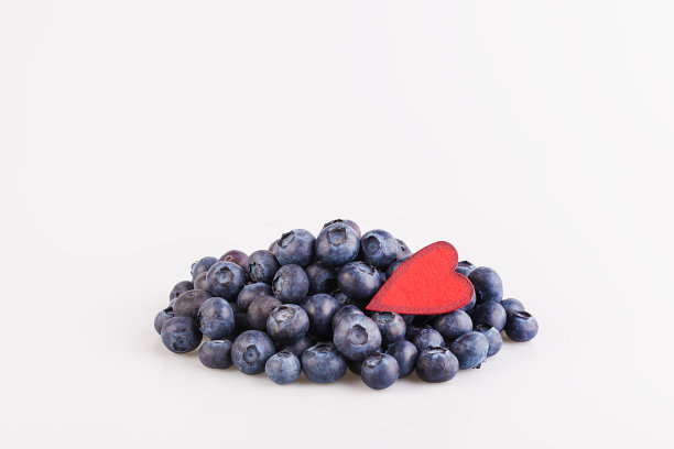 蓝莓和心脏图片下载