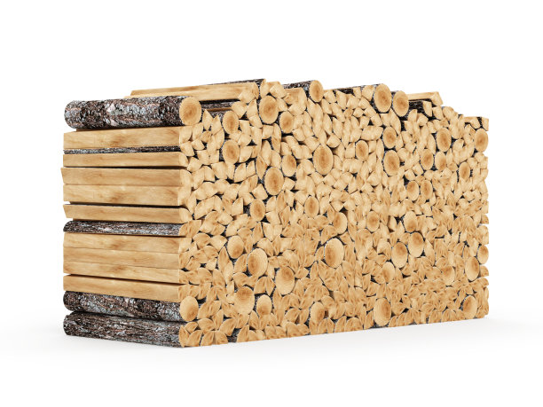 原木孤立在白色背景上图片下载