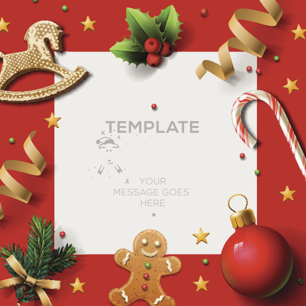 圣诞快乐模板图片下载