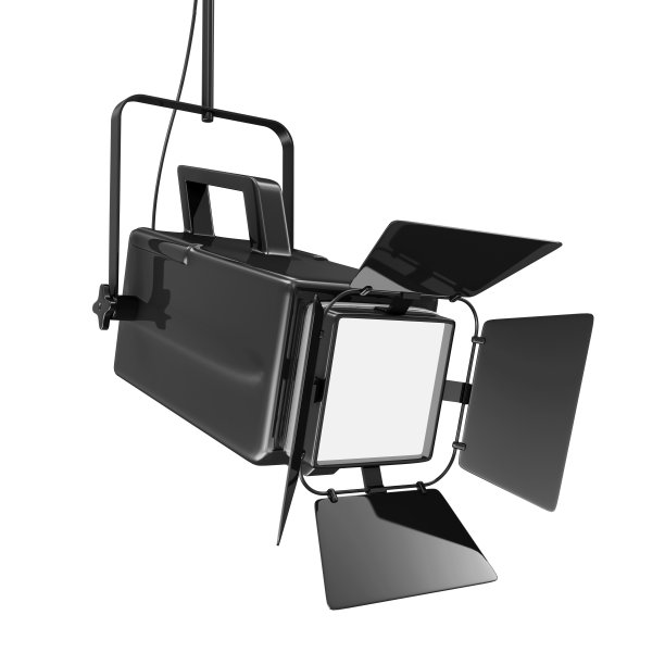 现代聚光灯孤立在白色背景上图片下载