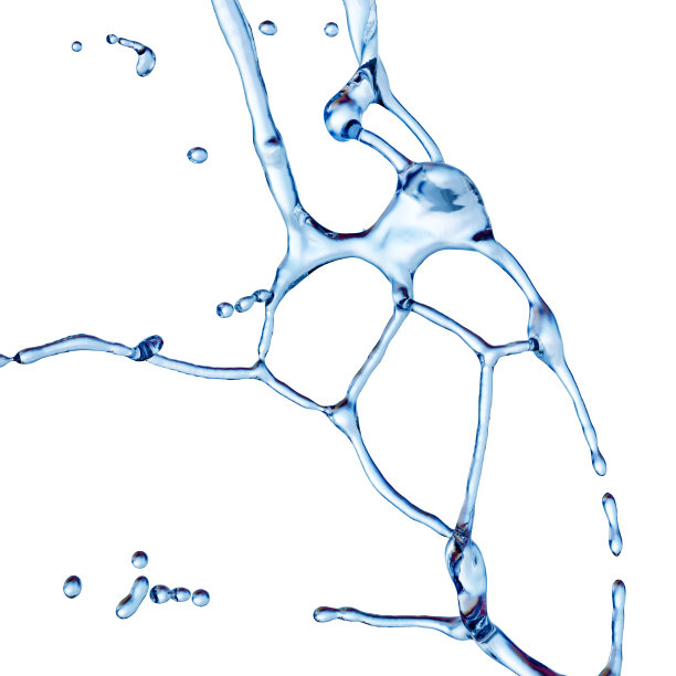 落在白色背景上的水滴图片下载