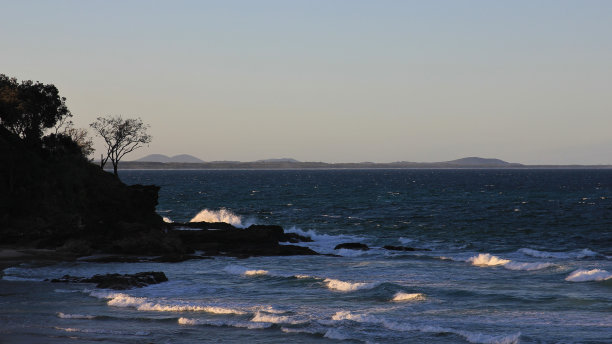傍晚在麦夸里港的海上图片下载